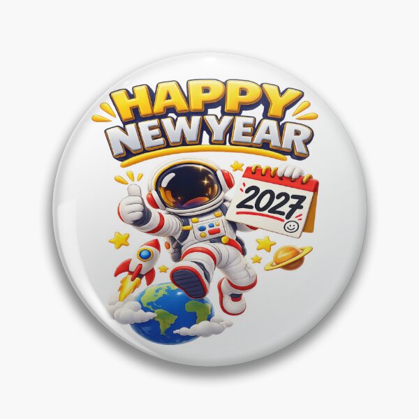 Item preview, Happy New Year 2027 Astronaut designed and sold by 4U---Store.