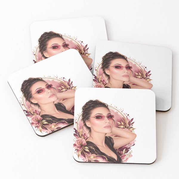 Item preview, Rose Gold Muse – Glamorous Self Portrait Art designed and sold by Golden Era Studio.