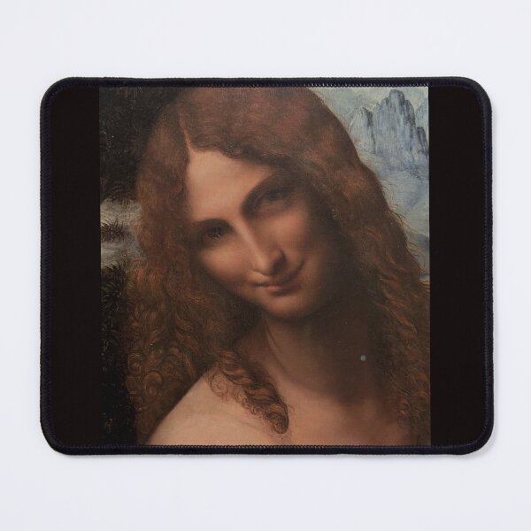 Item preview, Leonardo da Vinci Saint John the Baptist Renaissance Portrait Detail designed and sold by VintageManiac.
