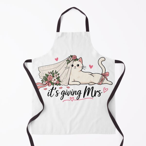 Item preview, It's Giving Mrs Cat Bride Wedding Humor designed and sold by gordonbwyashop.