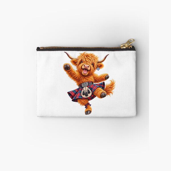 Item preview, Cute Scottish Highland Cow Highland Dancing in Tartan Kilt designed and sold by MaedK.