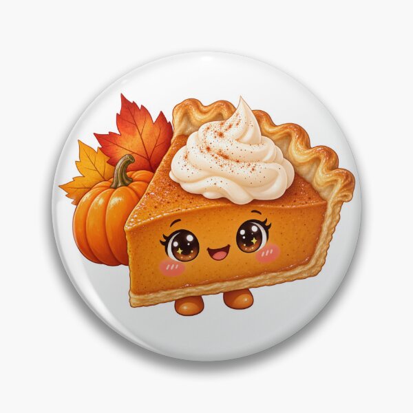 Item preview, Kawaii Pumpkin Pie  designed and sold by Whimsy Petal and Co..