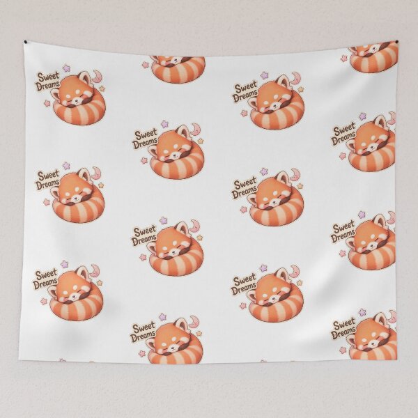 Item preview, Sleepy Kawaii Red Panda designed and sold by Animepopstudio.