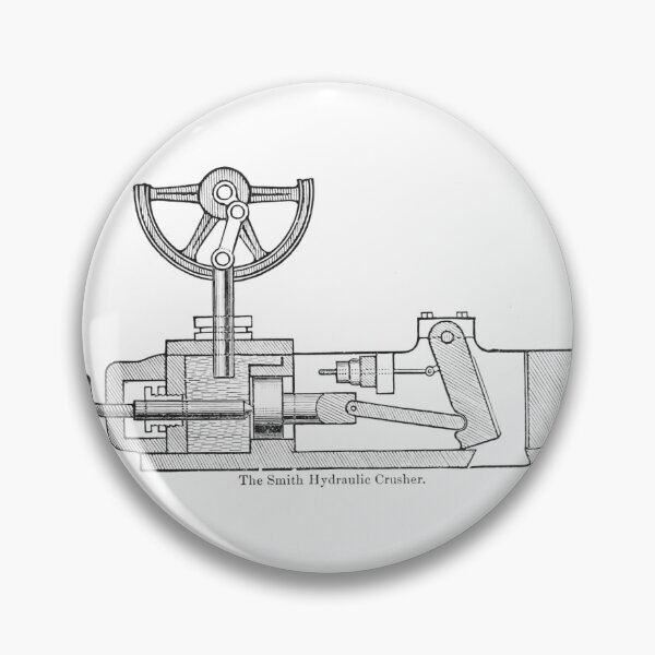Item preview, Victorian Smith Hydraulic Crusher Patent Print designed and sold by Antique Science Press.