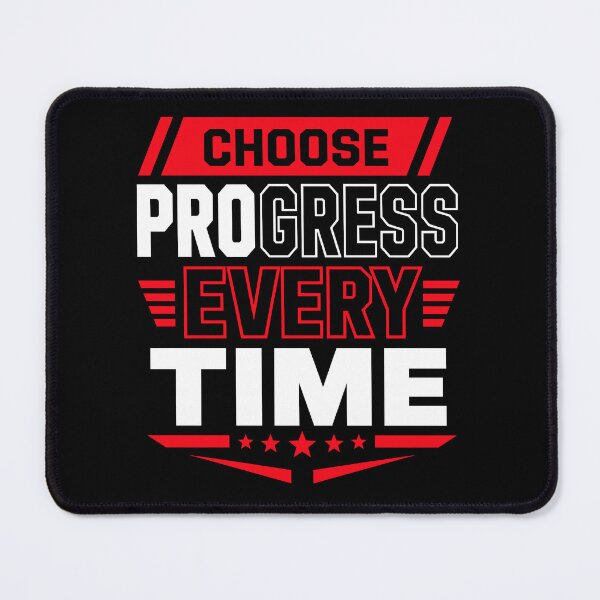 Item preview, Choose Progress Every Time Motivational Growth Typography T-Shirt designed and sold by rejowan-arts.