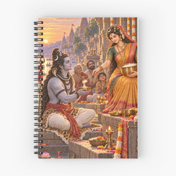 Item preview, Goddess Annapurna Feeds Lord Shiva and the Devotees designed and sold by Homyar.