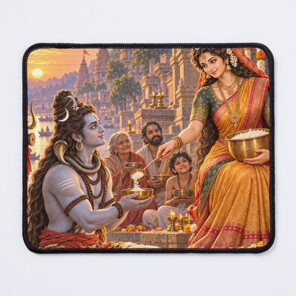 Item preview, Goddess Annapurna Feeds Lord Shiva and the Devotees designed and sold by Homyar.