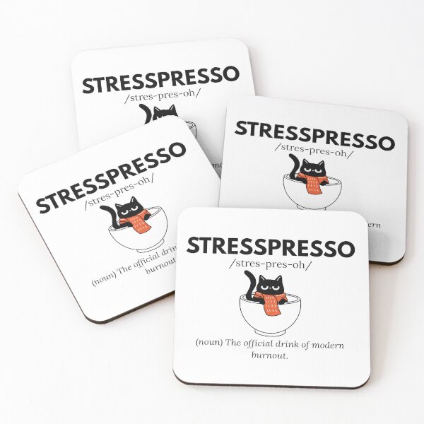 Item preview, Stresspresso – The Official Drink of Modern Burnout | Funny Coffee & Workplace Humor designed and sold by Qwirtee.