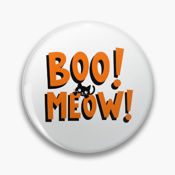 Item preview, BOO MEOW funny cat cartoon 02  designed and sold by Panya-Design.