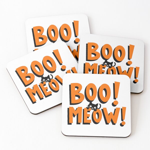 Item preview, BOO MEOW funny cat cartoon 02  designed and sold by Panya-Design.