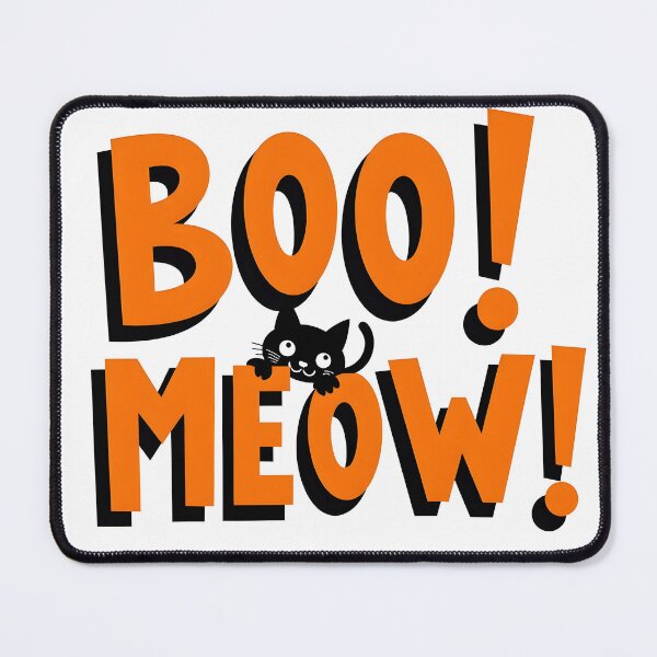 Item preview, BOO MEOW funny cat cartoon 02 designed and sold by Panya-Design.