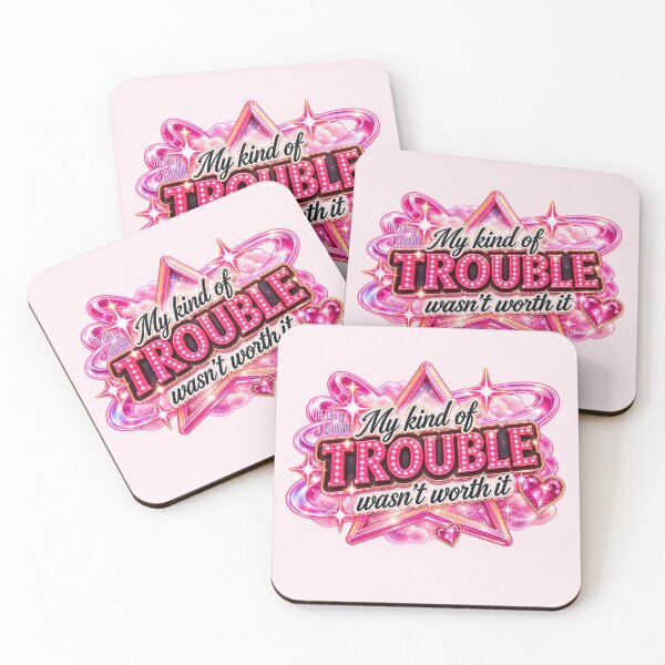 Item preview, v2 My Kind of Tr0uble Wasn’t Worth It | Taylor Pink Clouding Sticker designed and sold by taylorvinyls.