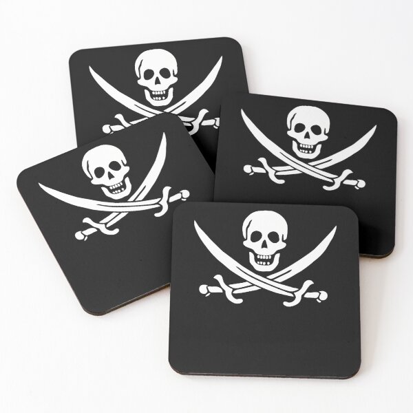 Item preview, Jolly Roger Jack Rackham Crossbones Skull Pirate Flag Sailor designed and sold by serialcarachts.