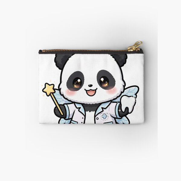 Item preview, Panda Tooth Fairy Dentist — Cute Chibi Panda Sticker designed and sold by xiaoxiaochibi.