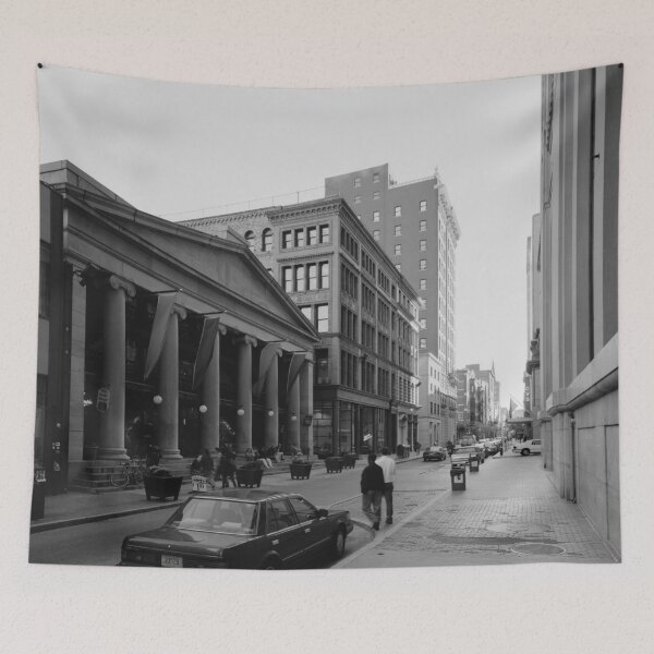 Item preview, 1828 Providence Arcade, First Mall in American, Providence, Rhode Island vintage black and white photograph designed and sold by Astrid Arkhangelsky.