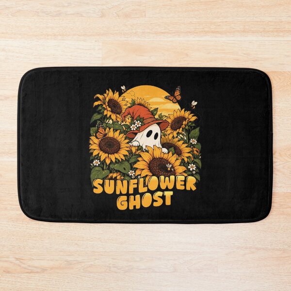Item preview, Sunflower Ghost - Cute Spooky Witchy Sunflower Garden designed and sold by sekrecja.