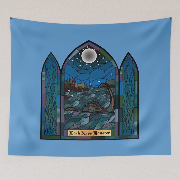 Item preview, Loch Ness Monster Stain glass designed and sold by kerriestuff.