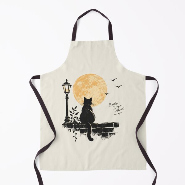 Item preview, Better Days Ahead – Cat Under the Moon designed and sold by Pransis_Diginer_26.