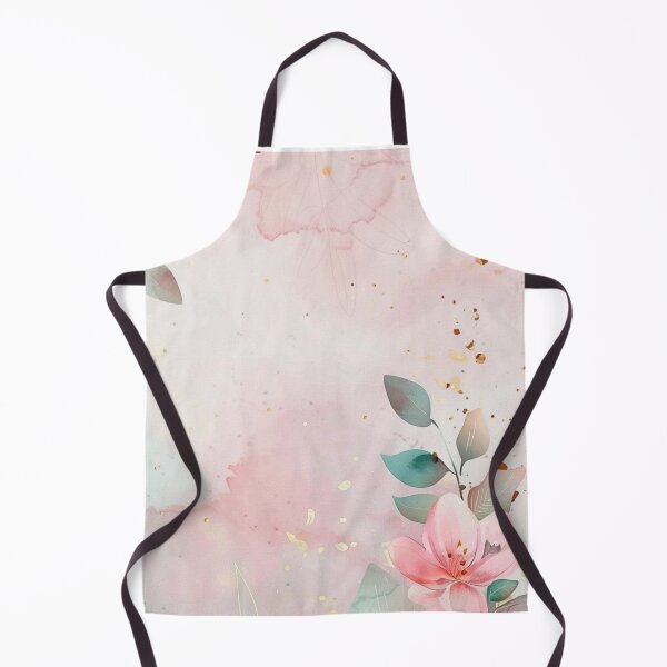 Item preview, Pink Watercolor Floral with Gold Accents designed and sold by Velvet-palette.