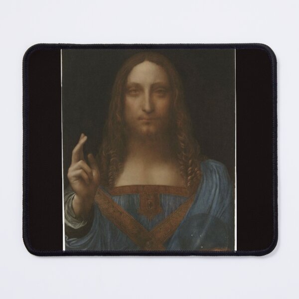 Item preview, Leonardo da Vinci Salvator Mundi Renaissance Jesus Painting designed and sold by VintageManiac.