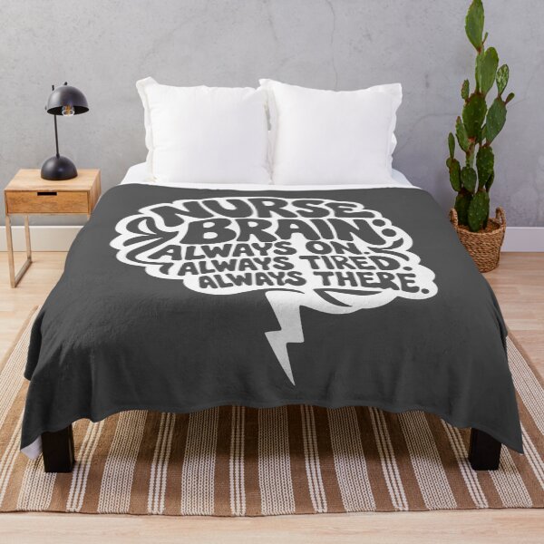 Item preview, Nurse Brain Always On Always Tired Always There – Funny Nurse T-Shirt RN Gift designed and sold by KiwyStudio.