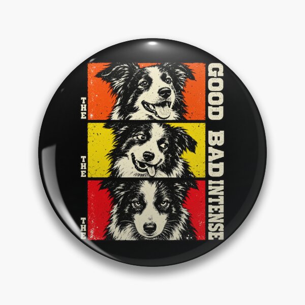 Item preview, The Good The Bad The Intense Border Collie designed and sold by inkstyl.