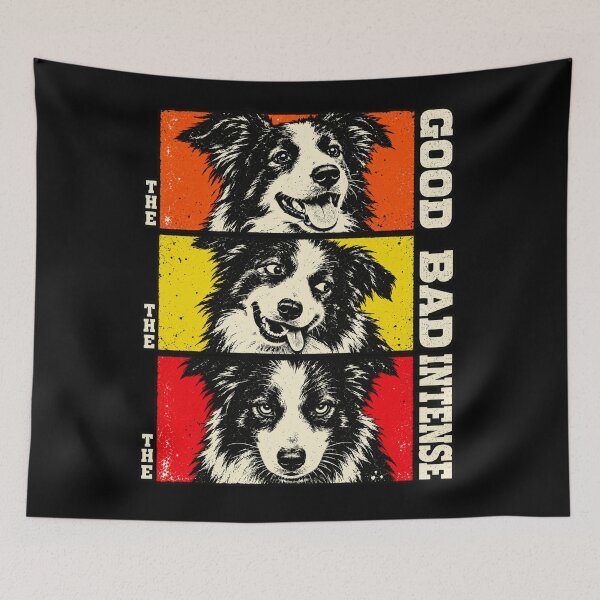 Item preview, The Good The Bad The Intense Border Collie designed and sold by inkstyl.
