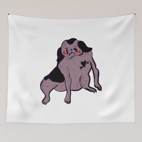 Item preview, Sad Monster Dog Heartbreak designed and sold by Lazuatsarts.