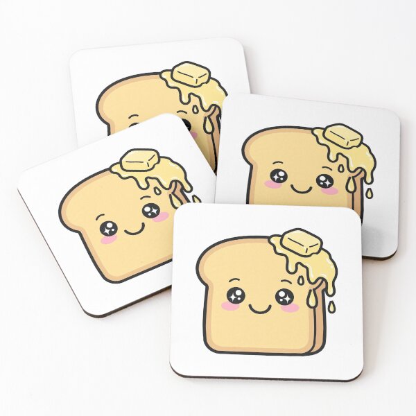 Item preview, Melty Butter Toast Kawaii designed and sold by xiaoxiaochibi.