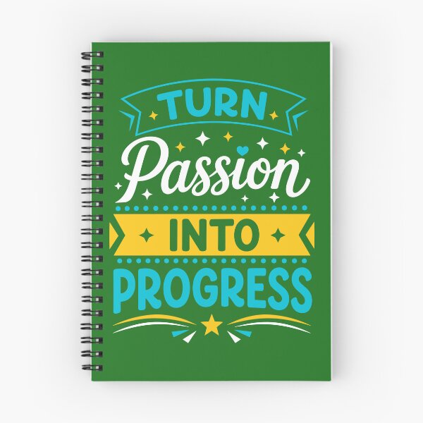 Item preview, Turn Passion Into Progress Motivational Growth Typography T-Shirt designed and sold by rejowan-arts.