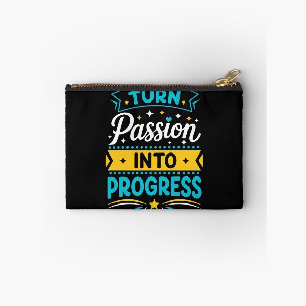 Item preview, Turn Passion Into Progress Motivational Growth Typography T-Shirt designed and sold by rejowan-arts.