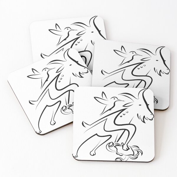 Item preview, Goat And Hummingbird Lucky Design designed and sold by NobleDirt.
