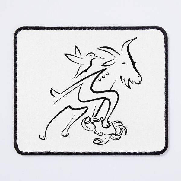 Item preview, Goat And Hummingbird Lucky Design designed and sold by NobleDirt.
