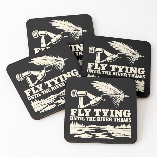 Item preview, Fly Tying Until The River Thaws Angler Humor designed and sold by DreamLayerStudio.