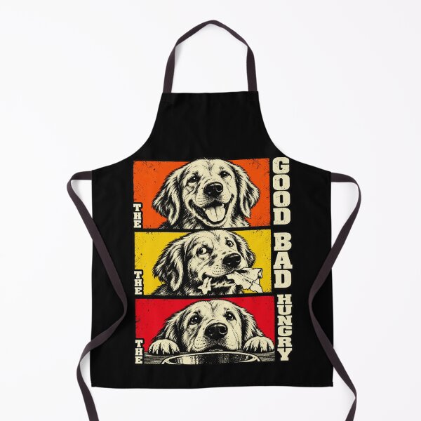 Item preview, The Good The Bad The Hungry Golden Retriever designed and sold by inkstyl.