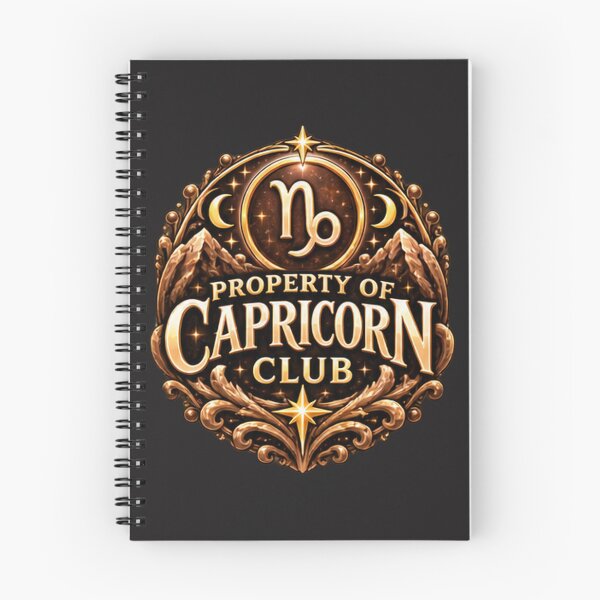Item preview, Property of Capricorn Club – Vintage Celestial Zodiac Astrology Design designed and sold by MetaModel Editions.