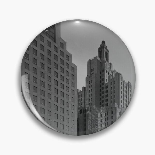 Item preview, Kennedy Plaza, the Superman Building, downtown Providence, Rhode Island vintage black and white photograph designed and sold by Astrid Arkhangelsky.