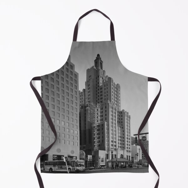 Item preview, Kennedy Plaza, the Superman Building, downtown Providence, Rhode Island vintage black and white photograph designed and sold by Astrid Arkhangelsky.