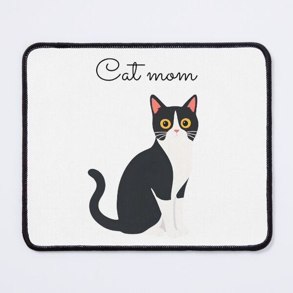 Item preview, Cat mom black cat tuxedo white designed and sold by my-trendy-shop.