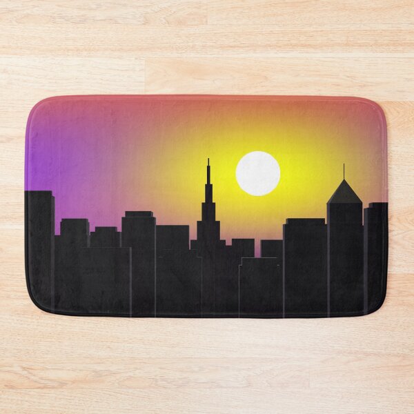 Item preview, Metropolitan Twilight: City Skyline Sunset designed and sold by ArtisticJump.