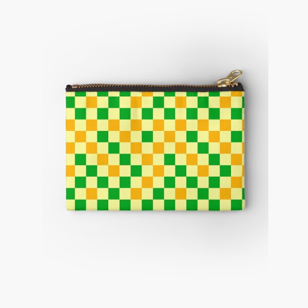 Item preview, Green And Yellow On Yellow Checkered Pattern   designed and sold by PatternTitan.