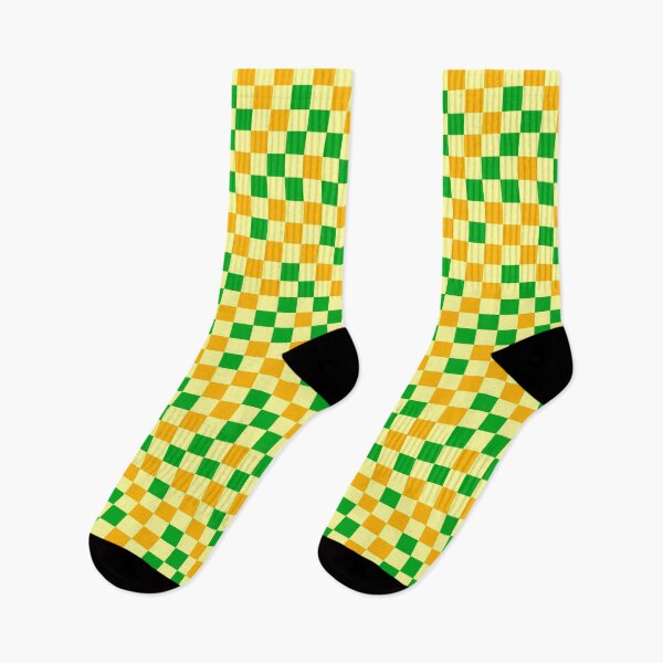 Item preview, Green And Yellow On Yellow Checkered Pattern   designed and sold by PatternTitan.