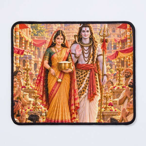 Item preview, Annapurna and Shiva Bless Kashi’s Celebration of Abundance designed and sold by Homyar.