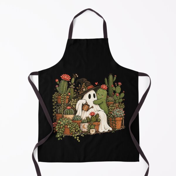 Item preview, Ghost & Cactus Garden - Spooky Witchy Succulent Plant Lover designed and sold by sekrecja.