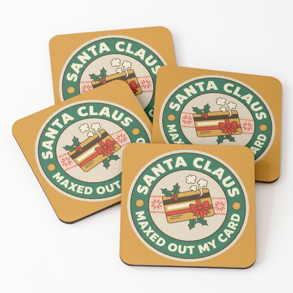Item preview, Santa Claus Maxed Out My Card Badge designed and sold by DripCultureLab.