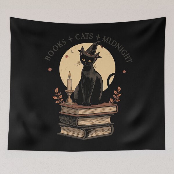 Item preview, Books Cats Midnight Gothic designed and sold by ChicTrendz.