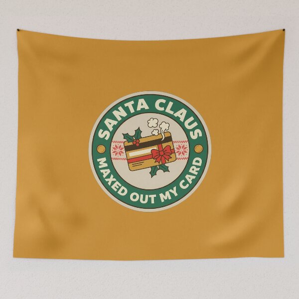 Item preview, Santa Claus Maxed Out My Card Badge designed and sold by DripCultureLab.