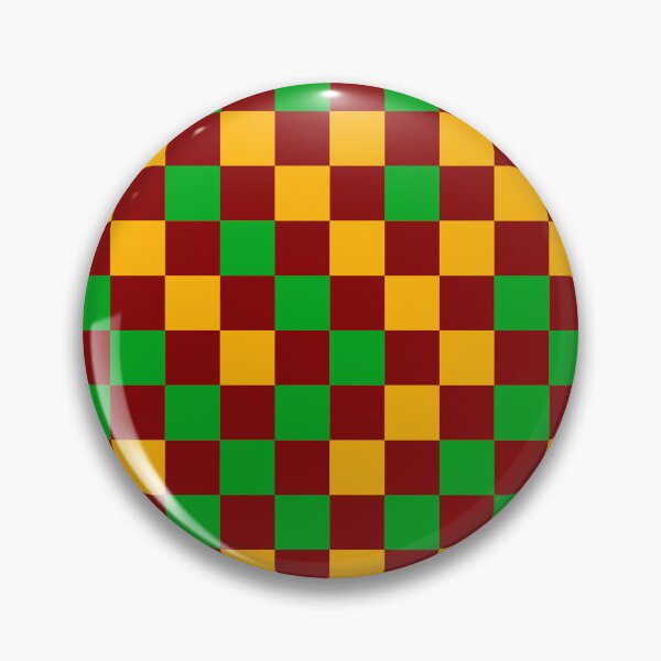 Item preview, Green And Yellow On Red Checkered Pattern   designed and sold by PatternTitan.