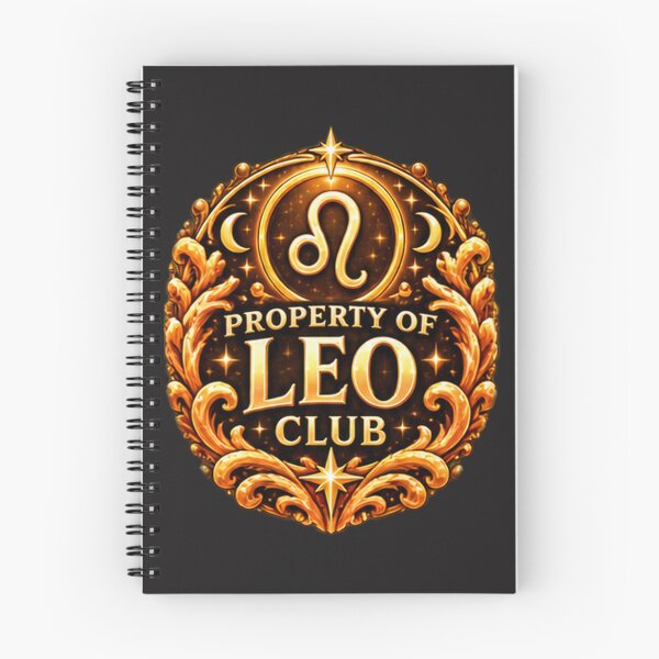 Item preview, Property of Leo Club – Golden Celestial Leo Zodiac Astrology Design designed and sold by MetaModel Editions.