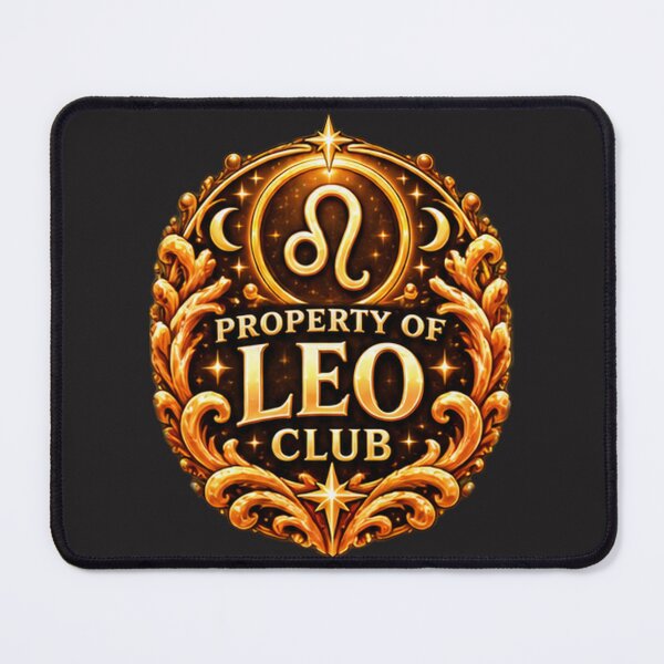 Item preview, Property of Leo Club – Golden Celestial Leo Zodiac Astrology Design designed and sold by MetaModel Editions.
